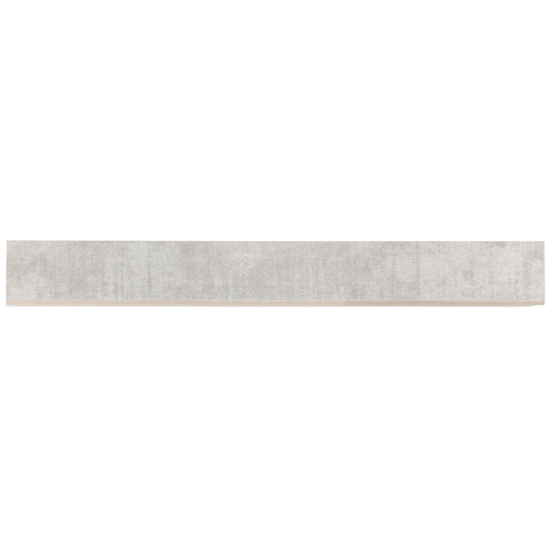Carreau en porcelaine 24 "x 3" Bullnose, Argent argent