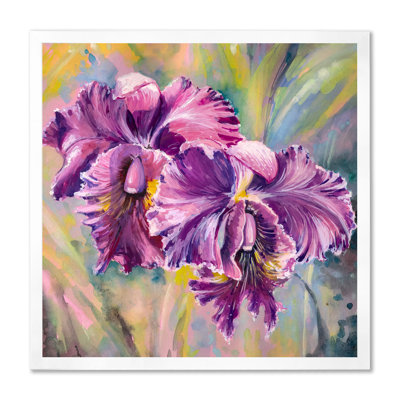 " Orchid Flowers " Painting Print