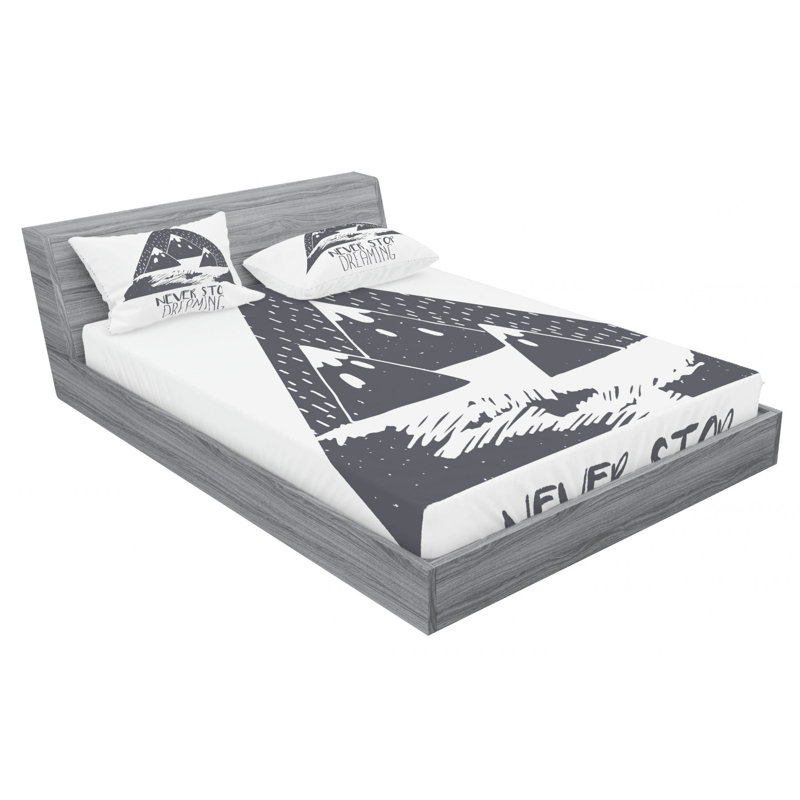 Microfiber Sheet Set, Queen Sheet Set with Fitted Sheet