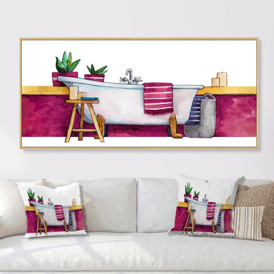 «Natural Bathroom Decor III», peinture sur toile