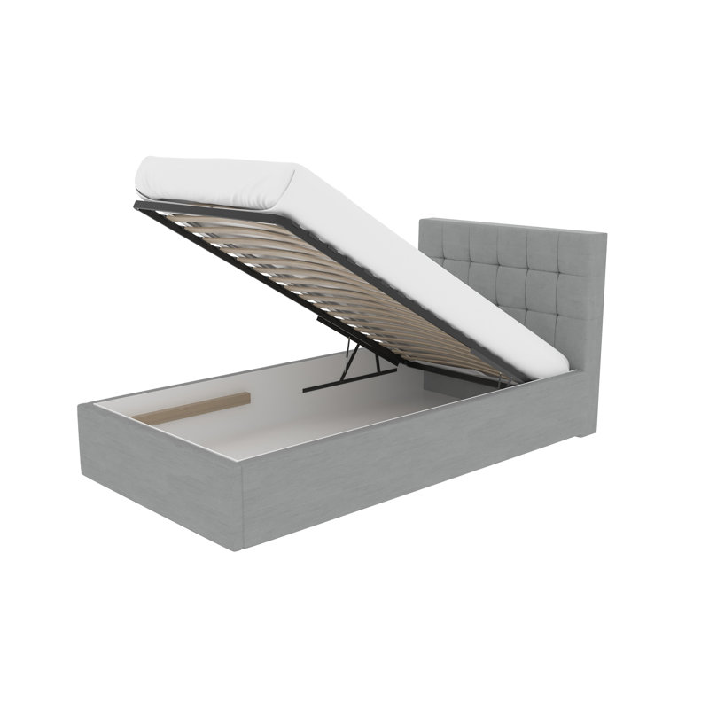 Lili Upholstered Bed, Grey