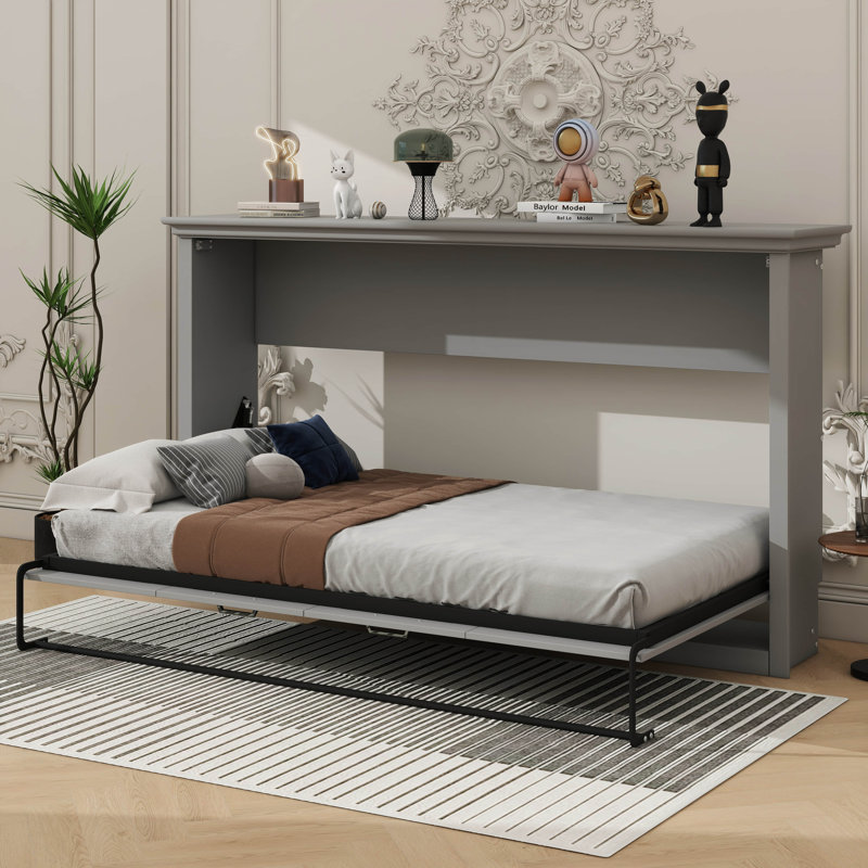 Twin-Size Murphy Bed That Folds Into A Cabinet