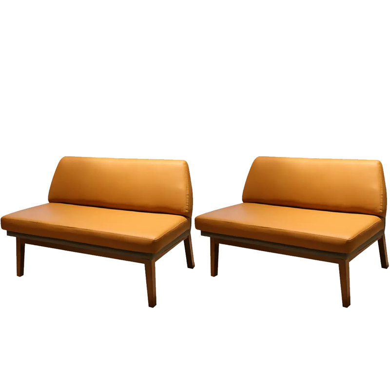 Ensemble de 2 banquettes pour canapé Cafe Casual, Orange
