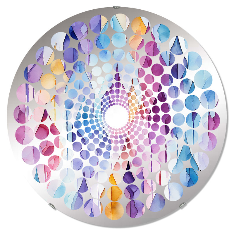 Miroir Ikat I, 31,4 po x 31,4 po