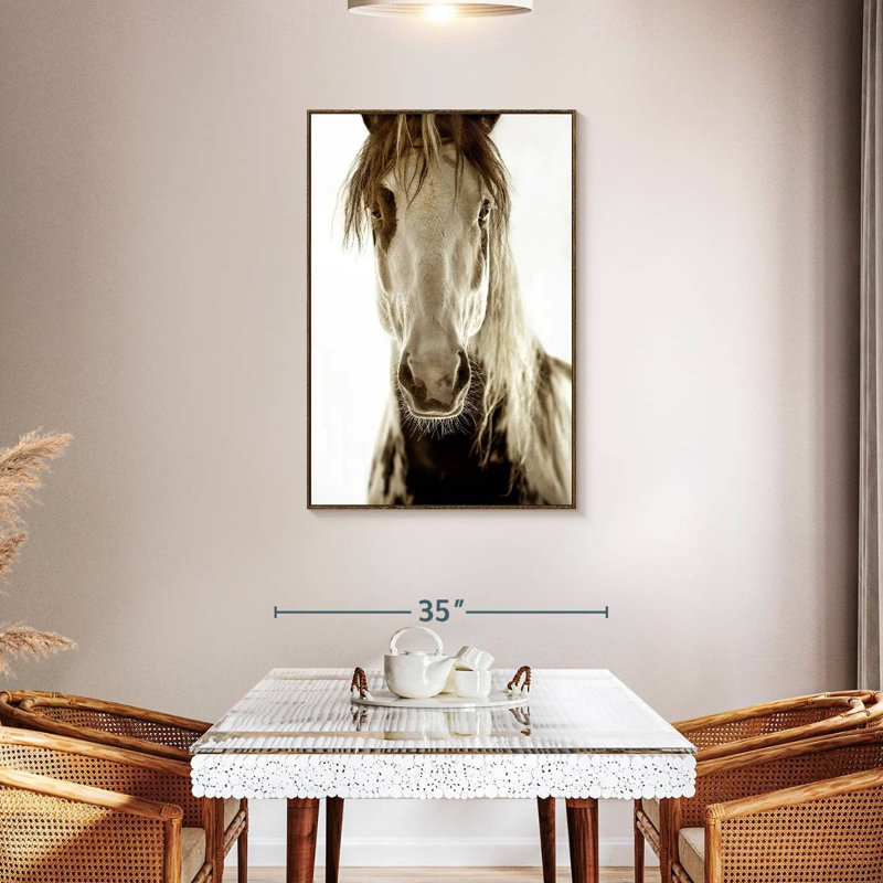 Wilbur Cruz, 29" x 43", Cadre flottant noyer