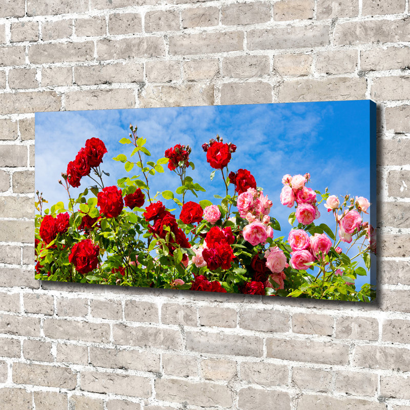 Wild Roses - Wrapped Canvas Print