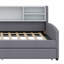 Lit plateforme tapissier avec rangement et tiroirs-18940380