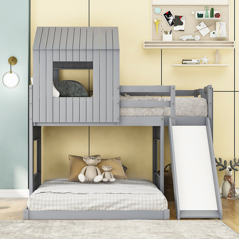 Flintstone Kids Twin Over Twin Bunk Bed