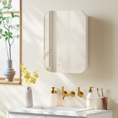 402mm W 509mm H Wall Mounted Required Medicine Cabinet Mirror