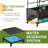 Tahmel Raised Garden Bed Planter Box With Trellis,For Climbing Vegetables,W/Self-Watering & Wheels