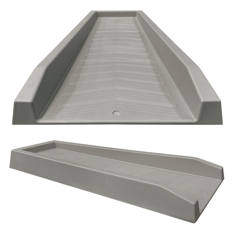 Master Mark Splash Block Plastic Downspout Extensions, Grey