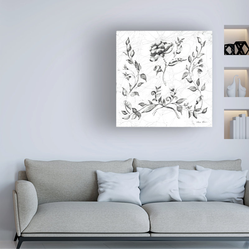  Art mural sur toile Cheri Blum, H 14 po x l 14 po, Noir
