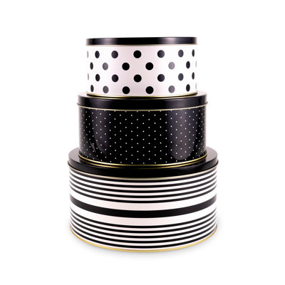 Steel Food Storage Container - Set of 3 Containers and 3 Lids