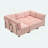 U Shaped Modular Sectional Sofa with Reversible ottoman-718207907