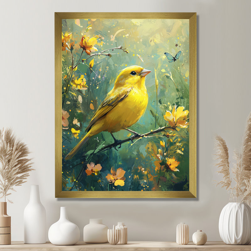 Finley - Animals Wall Art, 20" H x 12" W, Reproduction encadrée d'une seule photo, Gold