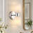 Viviana Eugenie 2-Light Steel Dimmable Armed Sconce-112934351-112934384