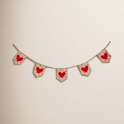 72" Heart Valentine's Day Garland