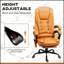 Fauteuil de bureau à massage vibrant avec support lombaire et repose-pieds rétractable pour un confort ultime-548113770