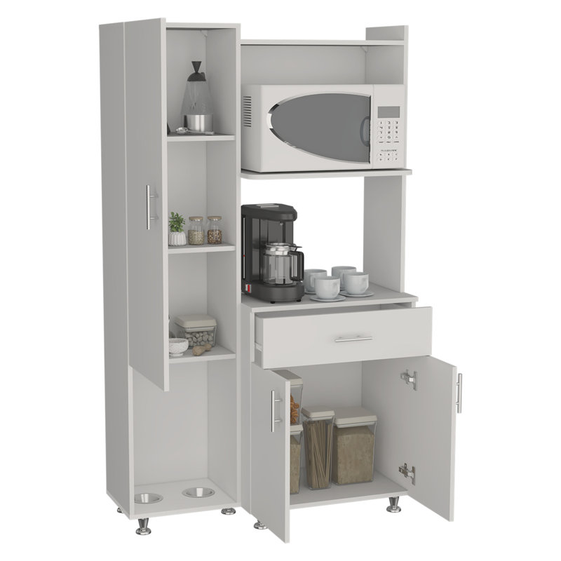 Armoire de cuisine et micro-onde complète Pantress