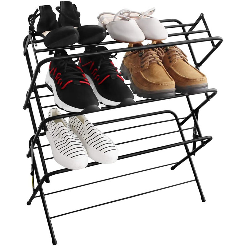 9 Pair Stackable Shoe Rack