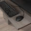 Bureau d'ordinateur, finition brune-121884887