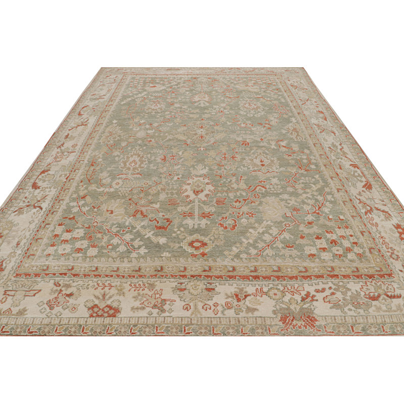 One-of-a-Kind Rectangle 9'9" X 14' Hand Knotted Area Rug