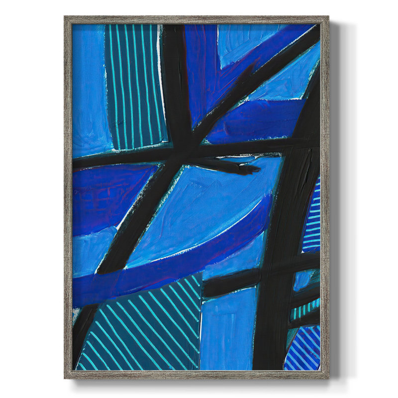 InvolvedBluesII Framed Print - Solid Wood, 11" H x 9" W
