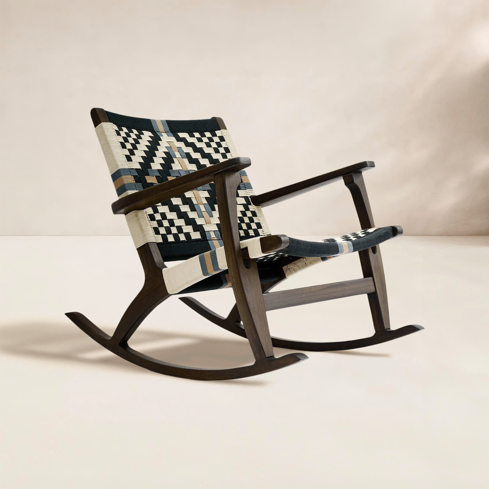 Masaya Rocking Chair, Colonial, Walnut