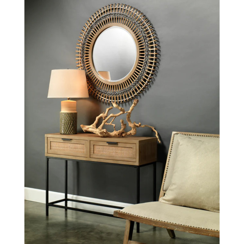 40'' Solid Wood Top Console Table