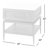 Margorie 1 - Drawer Solid Wood 22" Nightstand in White/Black