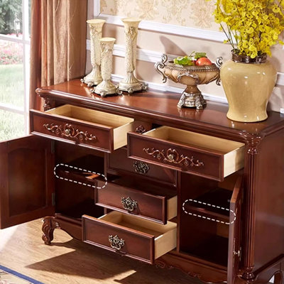 Buffet en bois de noyer massif