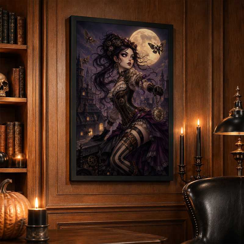 Art mural sur toile Steampunk, H 18 po x l 12 po