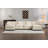 Modern 4Seats With 2Ottoman 149.61"Sectional Sofa With Waist Pillows-507007729