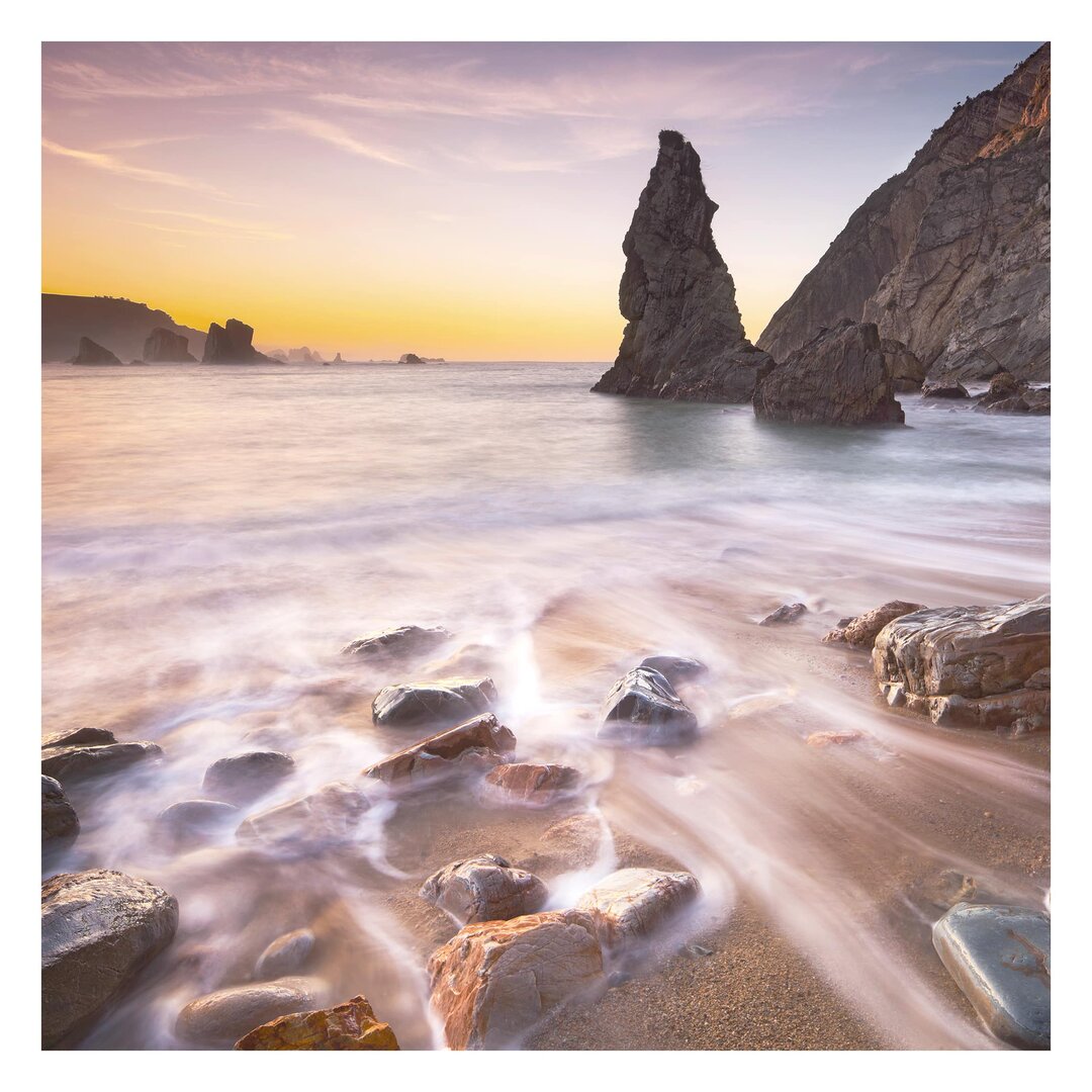 Strukturierte Fototapete Spanish Beach at Sunrise 1,92 m x 192 cm