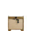 Garcia Nightstand With LED Light And USB Port, Solid Rubber Wood Construction, Modern Bedside Storage Solution