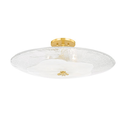 Plafonnier semi-encastré 4 lumières 24 po Lago