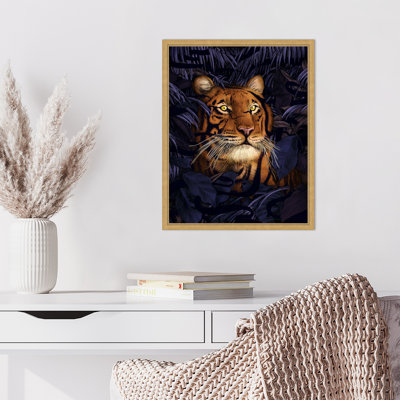«Jungle Cat» par Isaah, reproduction d'art sur toile encadrée
