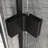 32" - 33.2" Adjustable Width Glass Shower Door, 6Mm Tempered Clear Glass, Black Finish Swing Panel, Reversible Installation, 180 Pivot, Flexible Hinges, Water Proof Heavy Duty Handle 32"X 72" Pivot-124830249