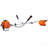 52Cc Weed Eater/Wacker Gas Powered, 2 In 1 String Trimme,With 10'' Brush Cutter,Rubber Handle & Shoulder Strap Included
