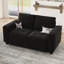Canapé-lit modulaire en velours avec canapé-lit escamotable Shavera-1724960603