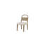 Chaise à dossier arqué en bois - Caramel / Sable blanc (ensemble de 2)
