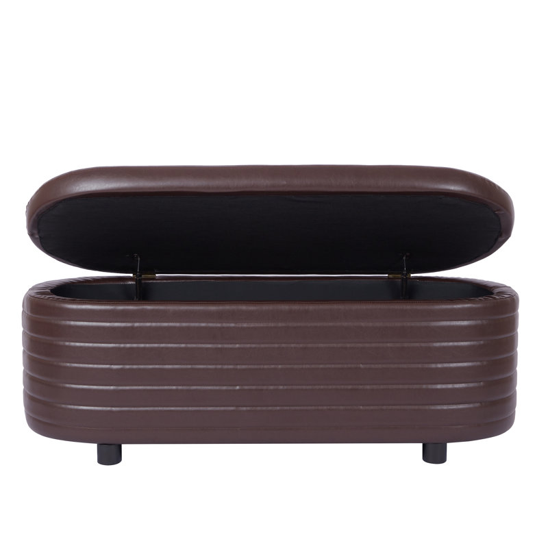 Banc de rangement Quinasia, Brun