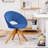 Friedhart Velvet Swivel Armchair-1794633486