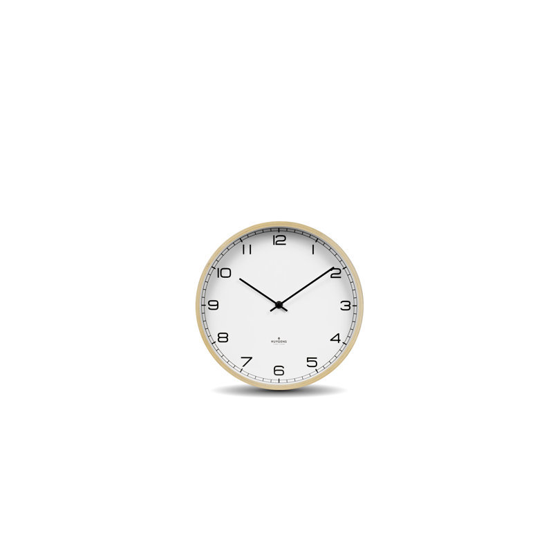 Wood Wall Clock, 25cm H x 25cm W x 4.6cm D