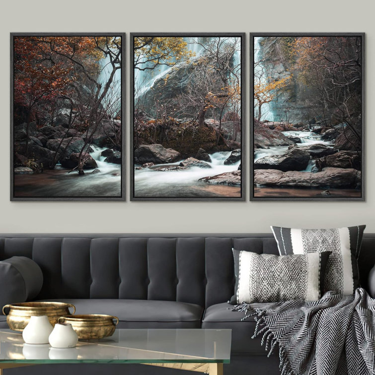 https://assets.wfcdn.com/im/04518112/resize-h755-w755%5Ecompr-r85/2565/256517120/IDEA4WALL+Framed+Canvas+Print+Wall+Art+Set+Winter+Forest+Mountain+River+Landscape+Rustic+Nature+Photography+Realism+Decorative+Wilderness+Calm%2FZen+For+Living+Room%2C+Bedroom%2C+Office+Framed+On+Canvas+3+Pieces+Print.jpg