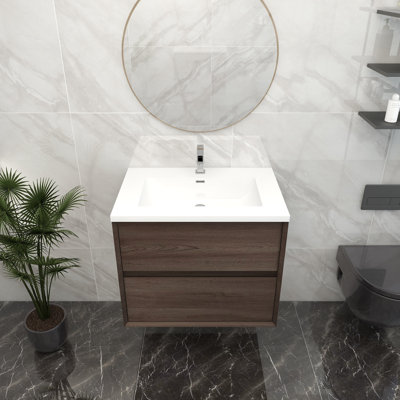Ensemble de meuble-lavabo mural simple 30 po
