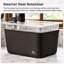 Contenant sous vide 12 pintes avec support, couvercle et manchon isolant, plus grand, noir onyx