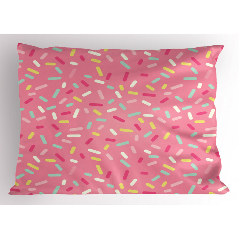 Taie décorative en microfibre de polyester rouge, Grand lit