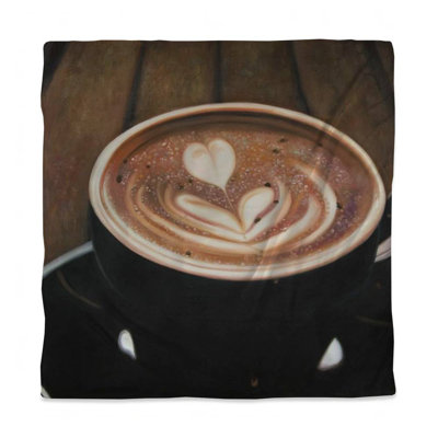 Brown Rustic Queen Duvet Cover | Artistic Cappuccino Design