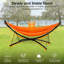 Hamac portable d'extérieur / de jardin avec support à pliage rapide, parasol réglable et sac de rangement Chaise de hamac pour adulte / enfant-1458662093